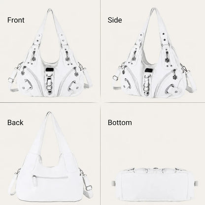 Vintage Studded Hobo Bag
