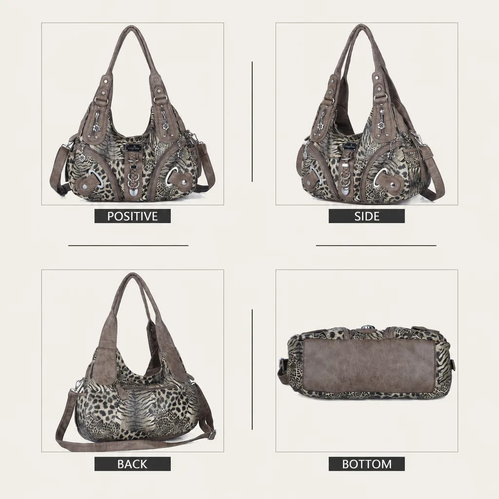 Vintage Studded Hobo Bag