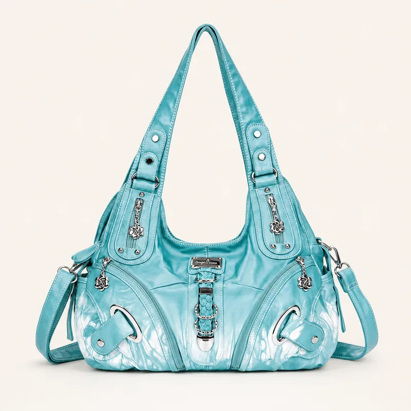 Vintage Studded Hobo Bag
