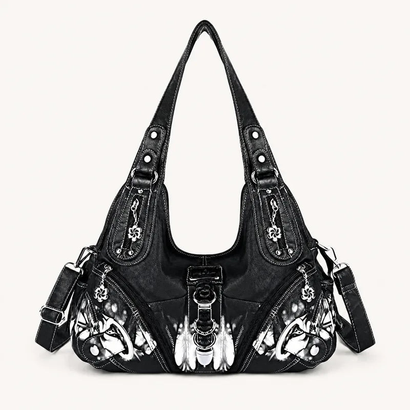 Vintage Studded Hobo Bag