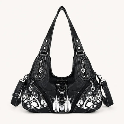Vintage Studded Hobo Bag