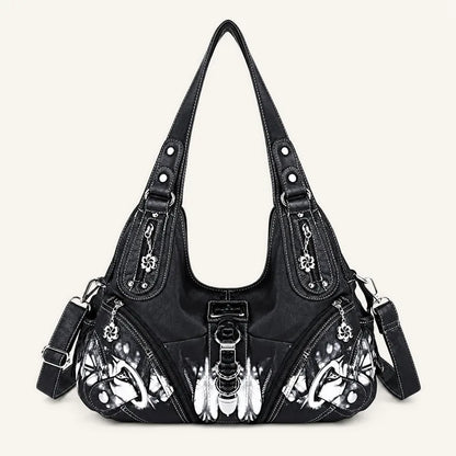Vintage Studded Hobo Bag