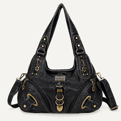 Vintage Studded Hobo Bag