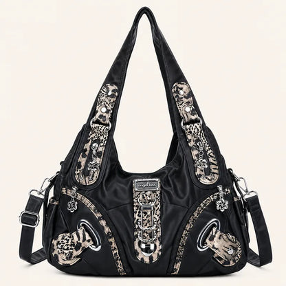Vintage Studded Hobo Bag