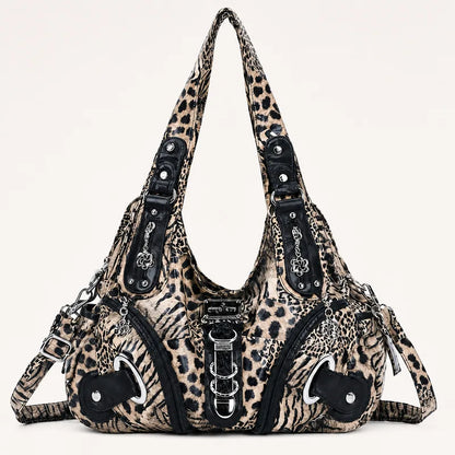 Vintage Studded Hobo Bag