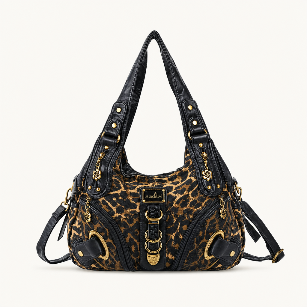 Vintage Studded Hobo Bag