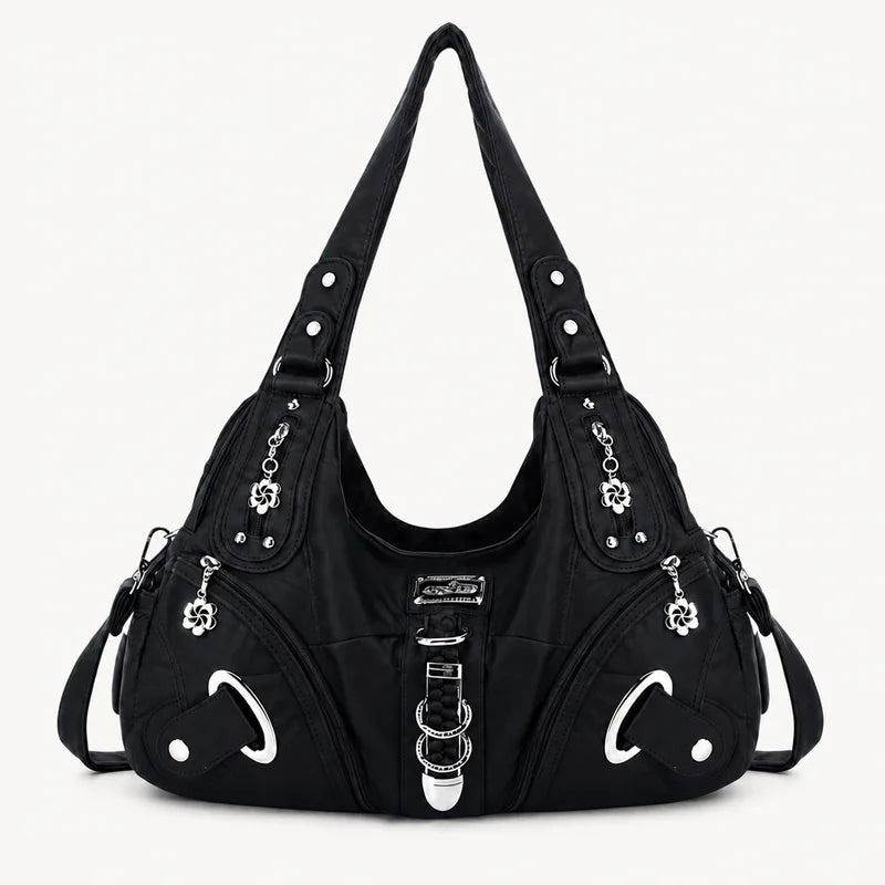 Vintage Studded Hobo Bag
