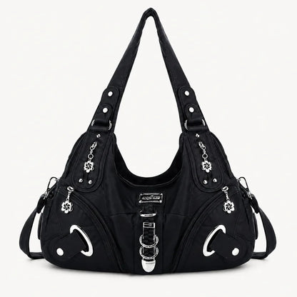 Vintage Studded Hobo Bag