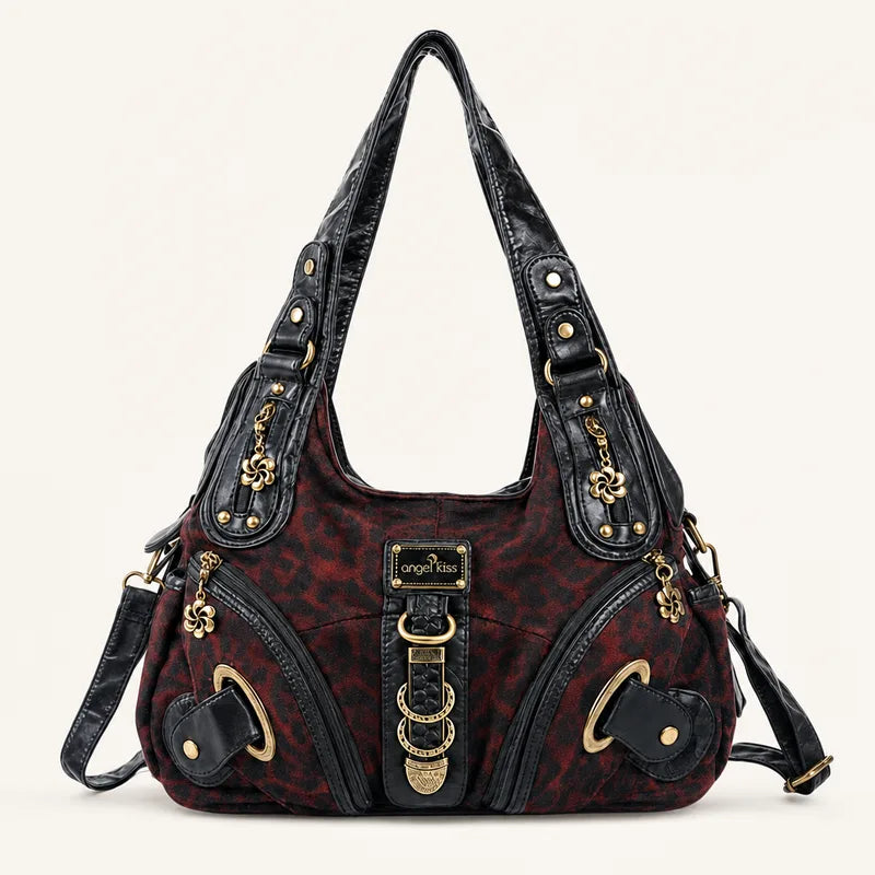 Vintage Studded Hobo Bag