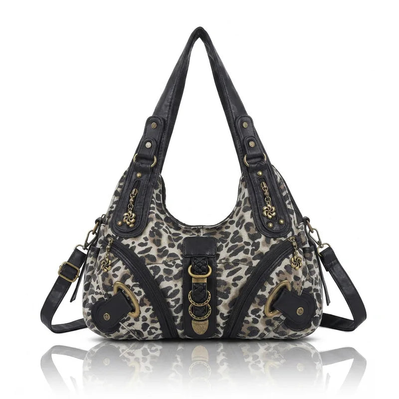 Vintage Studded Hobo Bag