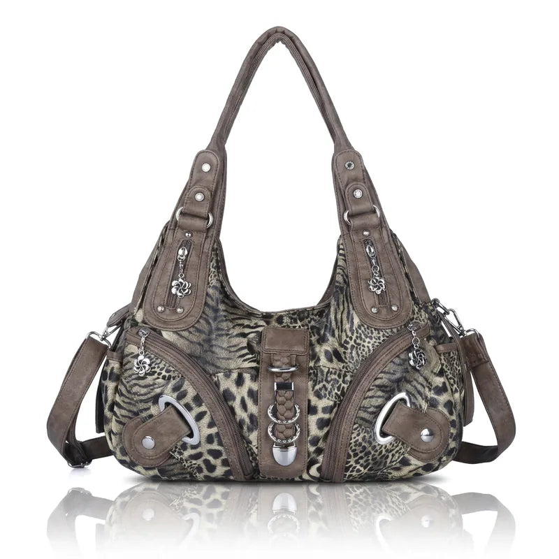 Vintage Studded Hobo Bag