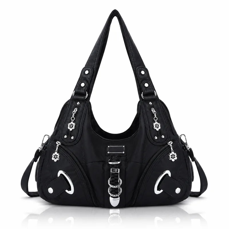 Vintage Studded Hobo Bag