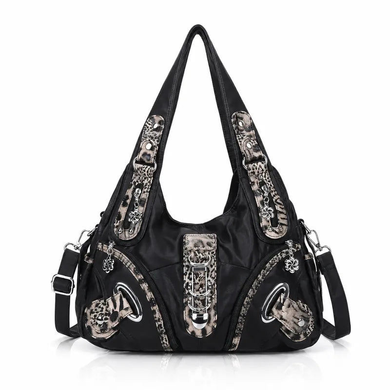 Vintage Studded Hobo Bag