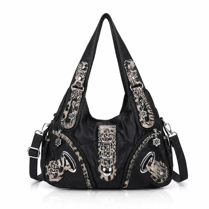 Vintage Studded Hobo Bag
