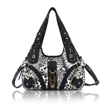 Vintage Studded Hobo Bag