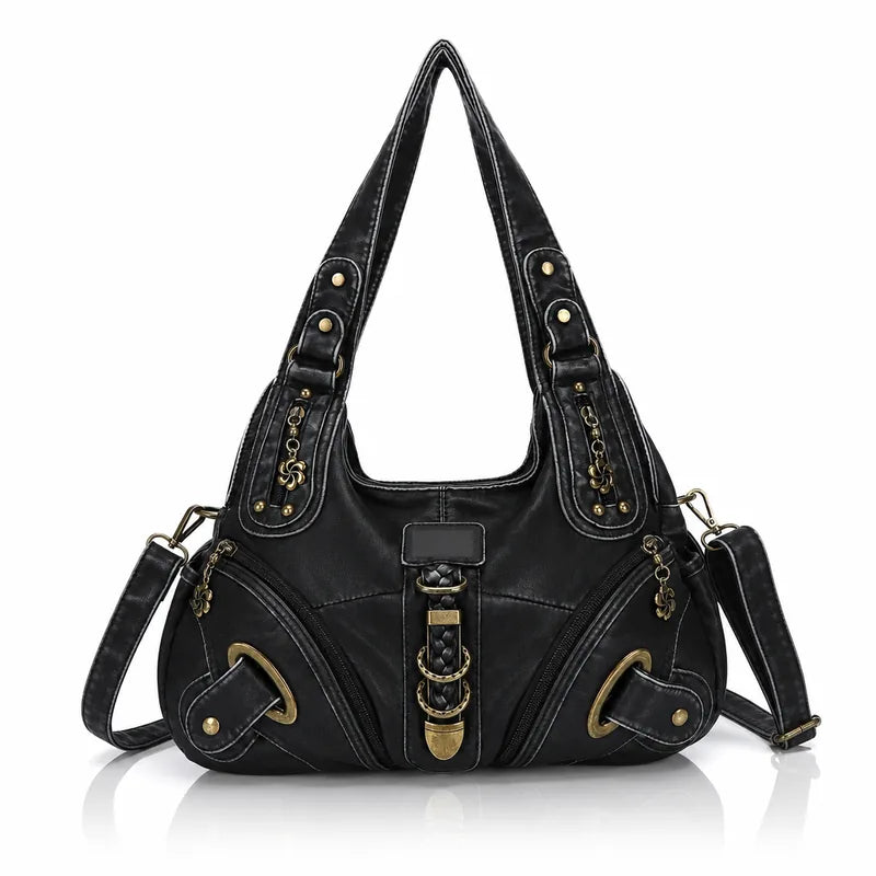 Vintage Studded Hobo Bag