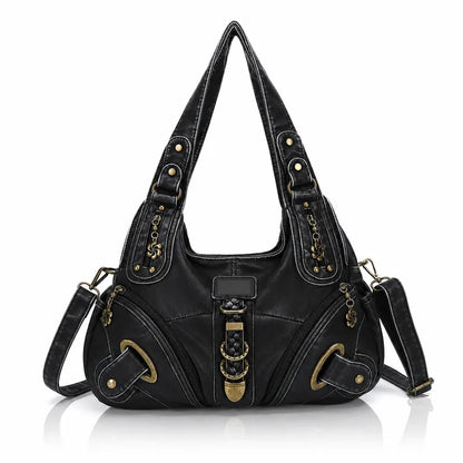 Vintage Studded Hobo Bag