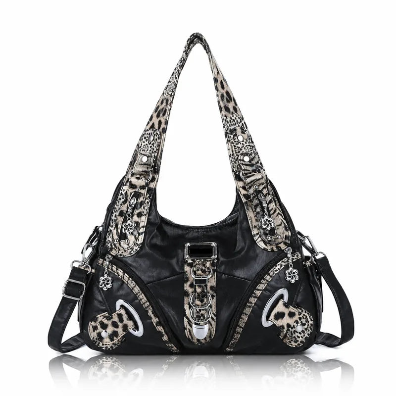 Vintage Studded Hobo Bag