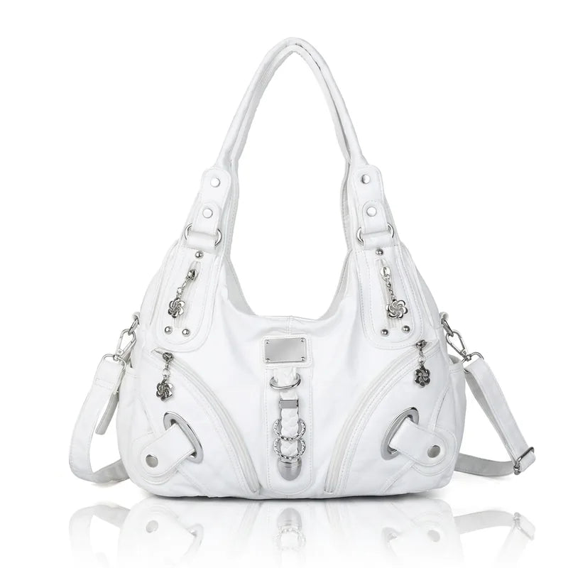 Vintage Studded Hobo Bag