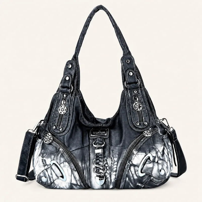 Vintage Studded Hobo Bag