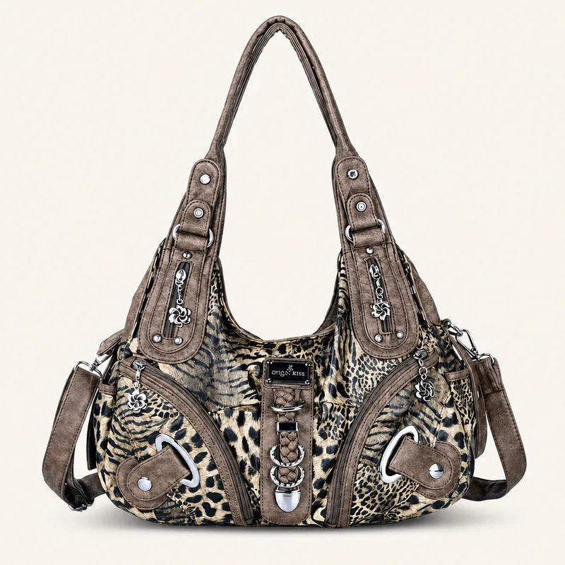 Vintage Studded Hobo Bag